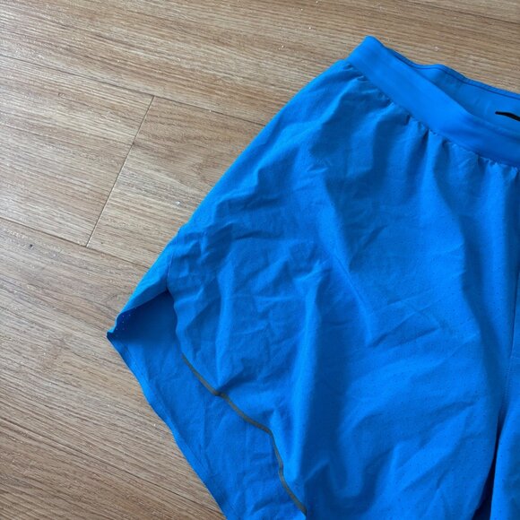 Lululemon Athletic Fast And Free Mid Rise Lined Shorts 6” Blue Men’s Size M - Picture 3 of 7